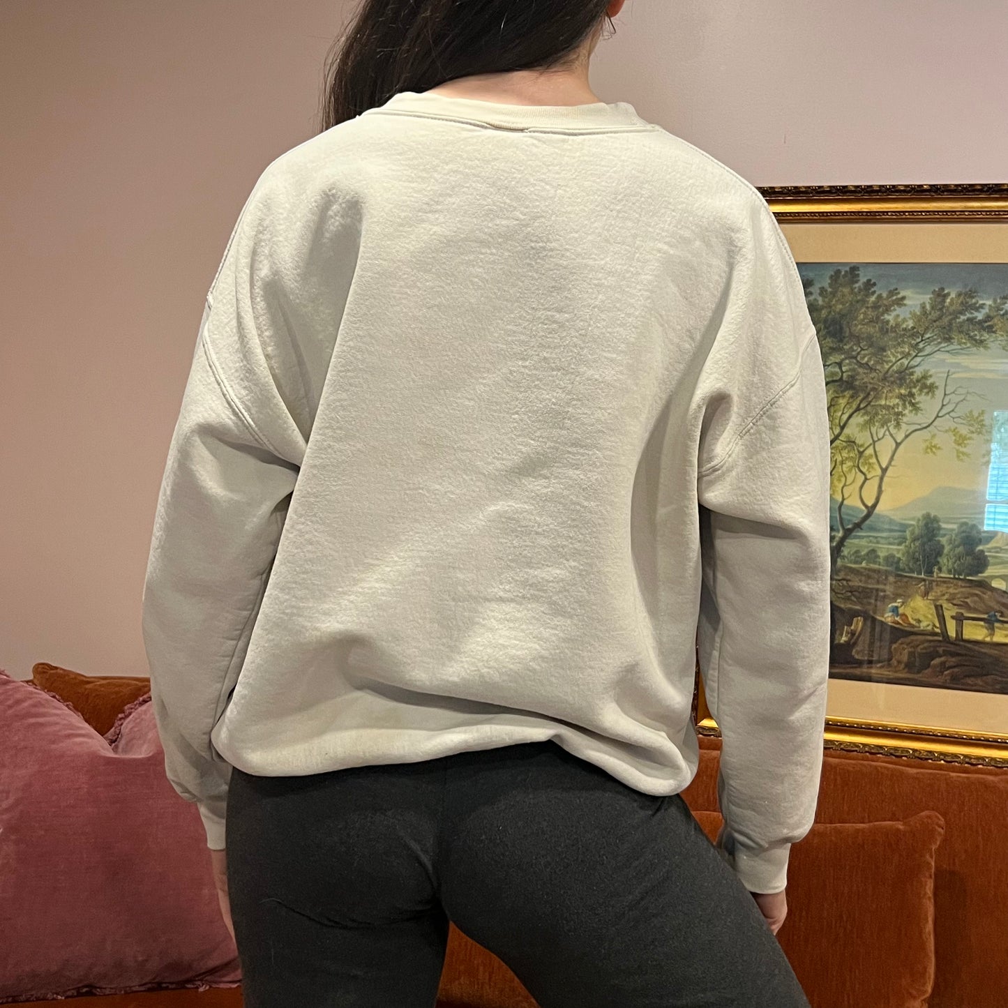 DUMP YOUR REPUBLICAN GIRLFRIEND horse crewneck with pink text (L)